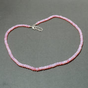 Natural Pink Pink Opal Beaded Fine Gemstone Necklace 