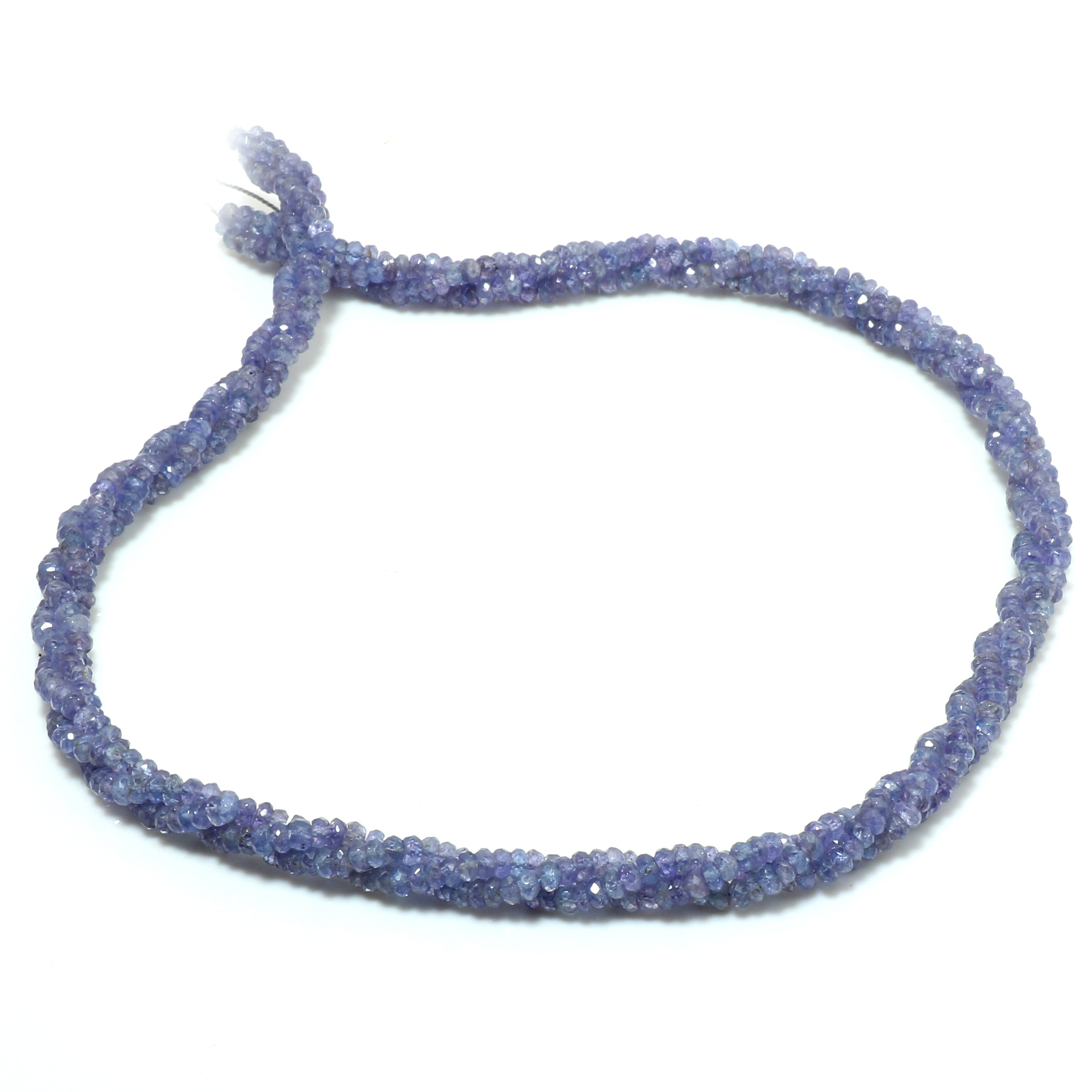 Natural Purple Tanzanite Opal Beaded Fine Gemstone Necklace 