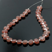 Natural Strawberry Quartz Beaded Necklace | 925 Sterling Silver Fine Jewelry | September Birthstone | Healing Power Crystals