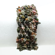 Natural Multicolor Tourmaline Beaded Fine Gemstone Bracelet 