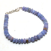 Natural Light Blue Hackmanite Beaded Fine Gemstone Bracelet 