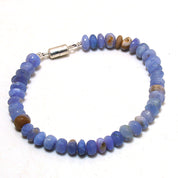 Natural Light Blue Hackmanite Beaded Fine Gemstone Bracelet 