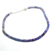 Natural Hackmanite Rondelle Beaded Necklace & Bracelet | 925 Sterling Silver Adjustable Chain | Healing Power Root Chakra