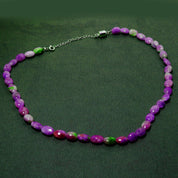 Natural Purple Hackmanite Beaded Fine Gemstone Necklace 