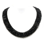 Natural Black Spinel Beaded Fine Gemstone Necklace 