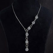 Natural Gray Labradorite Beaded Fine Gemstone Necklace 