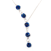 Natural Blue Lapis lazuli Beaded Fine Gemstone Necklace 