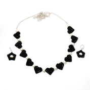 Natural Black Spinel Beaded Fine Gemstone Necklace 