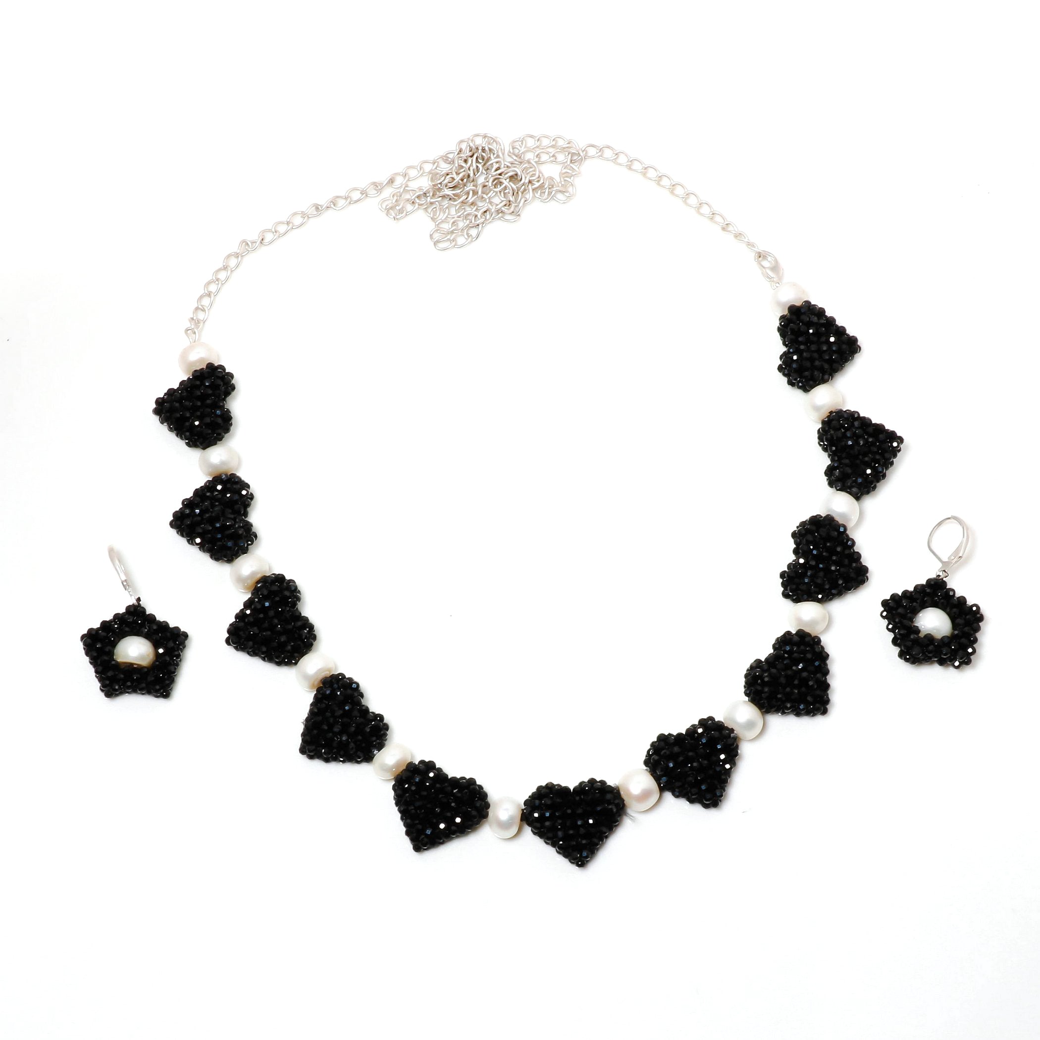 Natural Black Spinel Beaded Fine Gemstone Necklace 