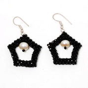 Natural Black Spinel Drop/Dangle Fine Gemstone Earrings 