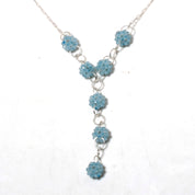 Natural Sky Blue Aquamarine Beaded Fine Gemstone Necklace 