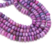 Natural Magenta Lavender Opal Beaded Fine Gemstone Necklace 