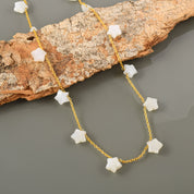 Natural White White Moonstone Beaded Fine Gemstone Necklace 