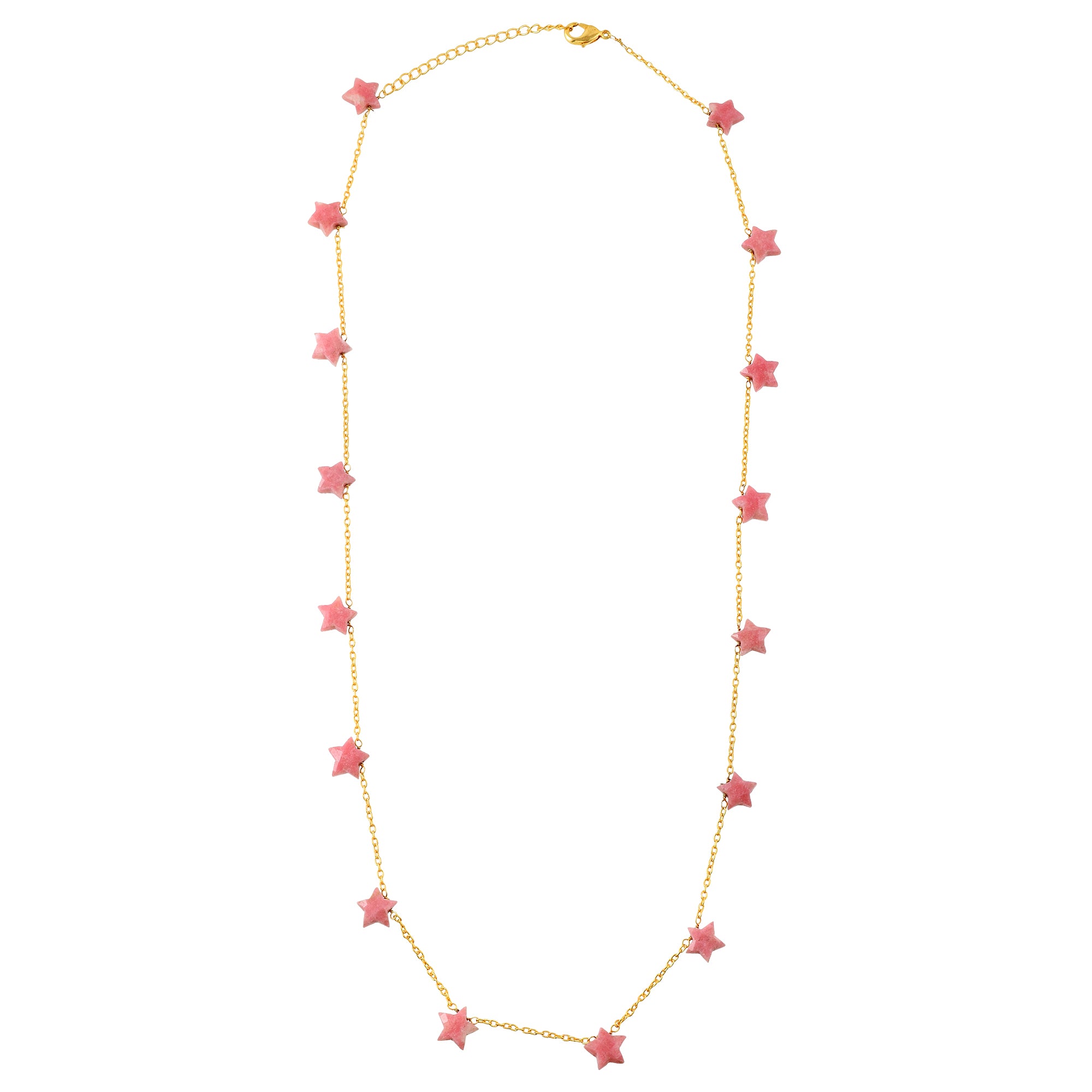 Natural Light Pink Rhodochrosite Beaded Fine Gemstone Necklace 