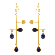 Benefit Gift Birthstone Earring Elegant Sterling Silver Gold Plated Earrings for Special Occasions