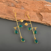 Benefit Gift Birthstone Earring Elegant Sterling Silver Gold Plated Earrings for Special Occasions