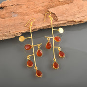 Benefit Gift Birthstone Earring Elegant Sterling Silver Gold Plated Earrings for Special Occasions