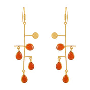 Benefit Gift Birthstone Earring Elegant Sterling Silver Gold Plated Earrings for Special Occasions