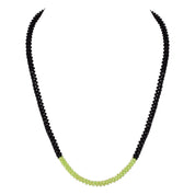 Natural Green Peridot Beaded Fine Gemstone Necklace 