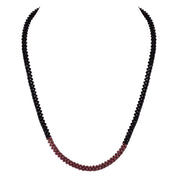 Natural Red Garnet Beaded Fine Gemstone Necklace 