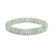 Natural Light Green Strawberry Quartz Beaded Fine Gemstone Bracelet 