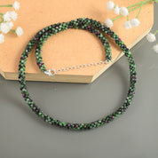 Handcrafted Woven Beaded Silver Necklace & Bracelet - Elegant Jewelry for Every Occasion