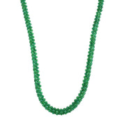 Natural Green Green Aventurine Beaded Fine Gemstone Necklace 