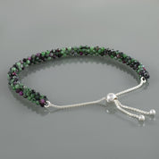 Handcrafted Woven Beaded Silver Necklace & Bracelet - Elegant Jewelry for Every Occasion