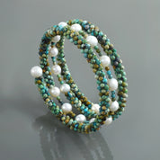 Natural Multicolor Turquoise Chain Fine Gemstone Bracelet 