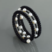 Natural Black Spinel Chain Fine Gemstone Bracelet 