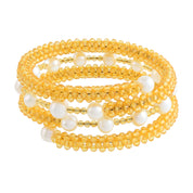 Natural Yellow Citrine Chain Fine Gemstone Bracelet 