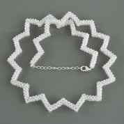 Natural White Crystal Quartz Beaded Fine Gemstone Necklace 