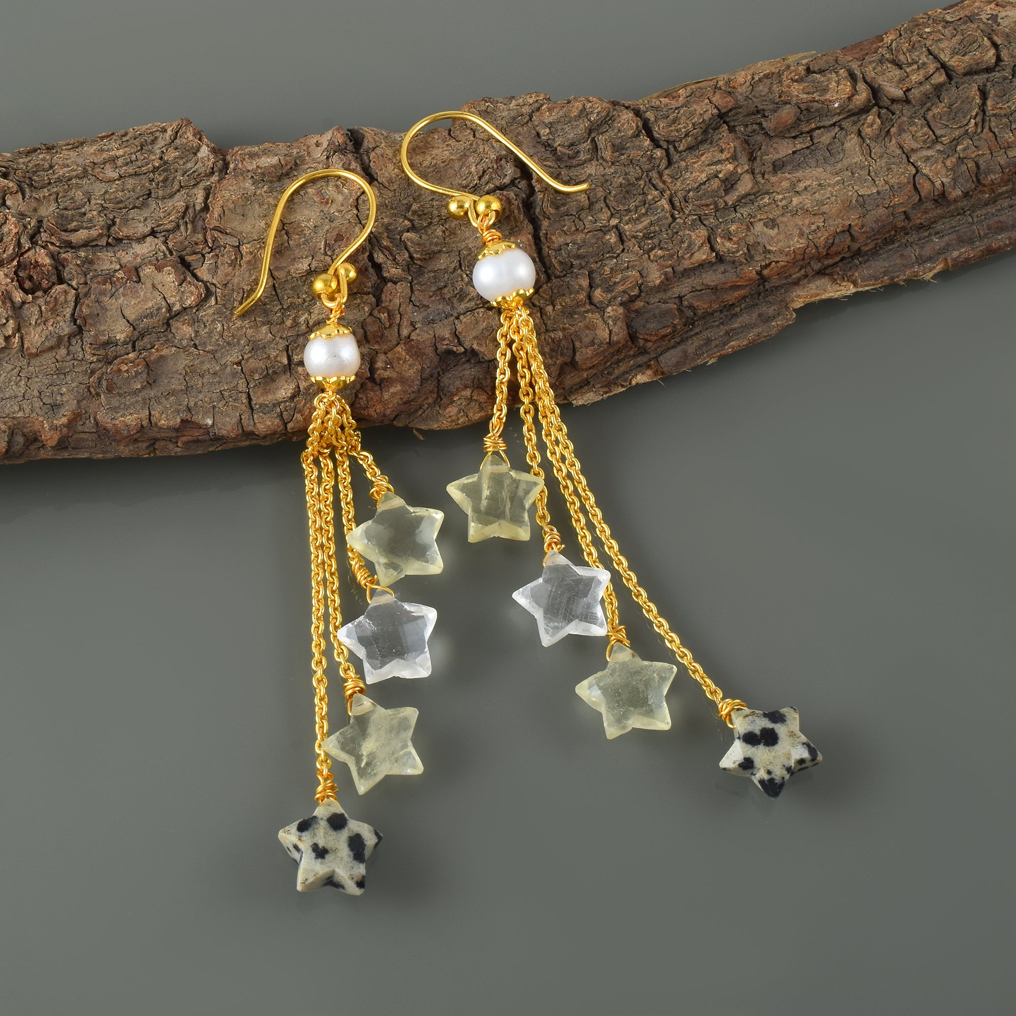 New Gold Plated Silver Chain Necklace & Earring Set, Elegant Accessories for Any Occasion 