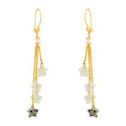 New Gold Plated Silver Chain Necklace & Earring Set, Elegant Accessories for Any Occasion 