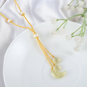 New Gold Plated Silver Chain Necklace & Earring Set, Elegant Accessories for Any Occasion 