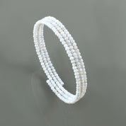 Natural White White Opal Friendship Fine Gemstone Bracelet 