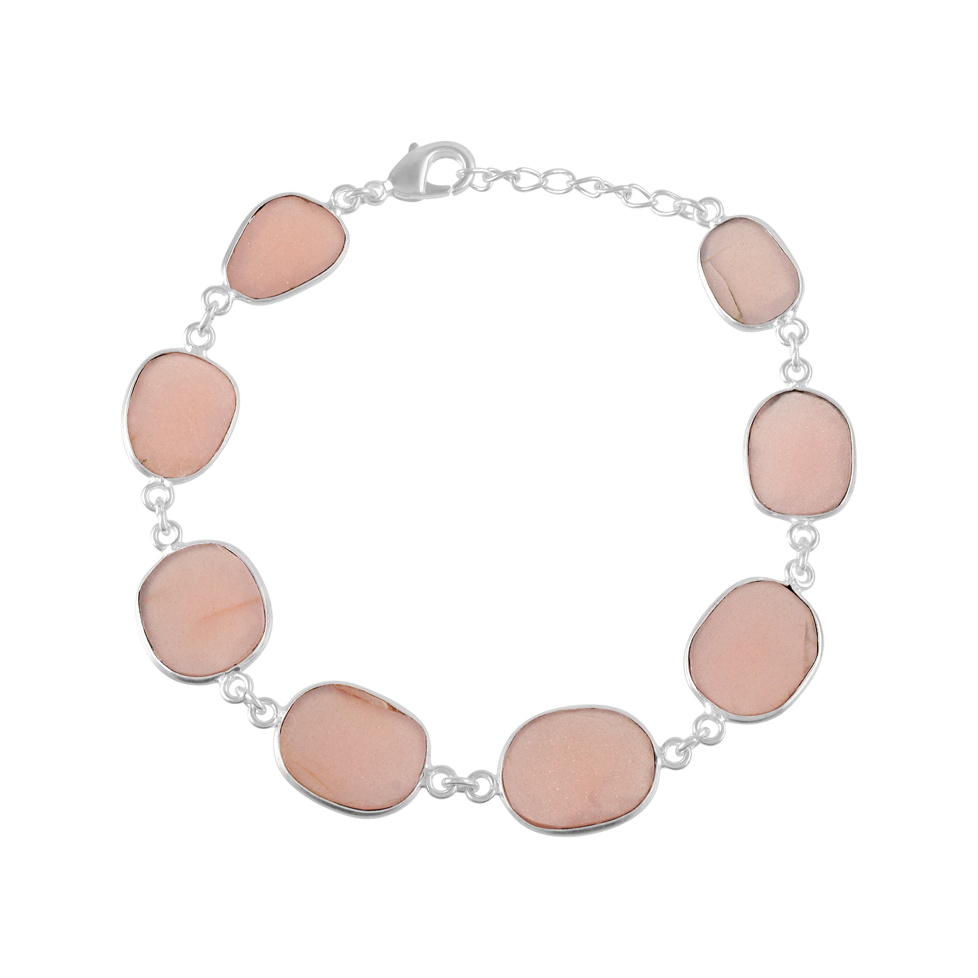 Elegant Sterling Silver Charm Bracelet, Healing Power Birthstone Jewelry, Personalized Gift for Mom or Friend 