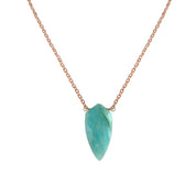 Natural Sea Green Amazonite Beaded Fine Gemstone Necklace 