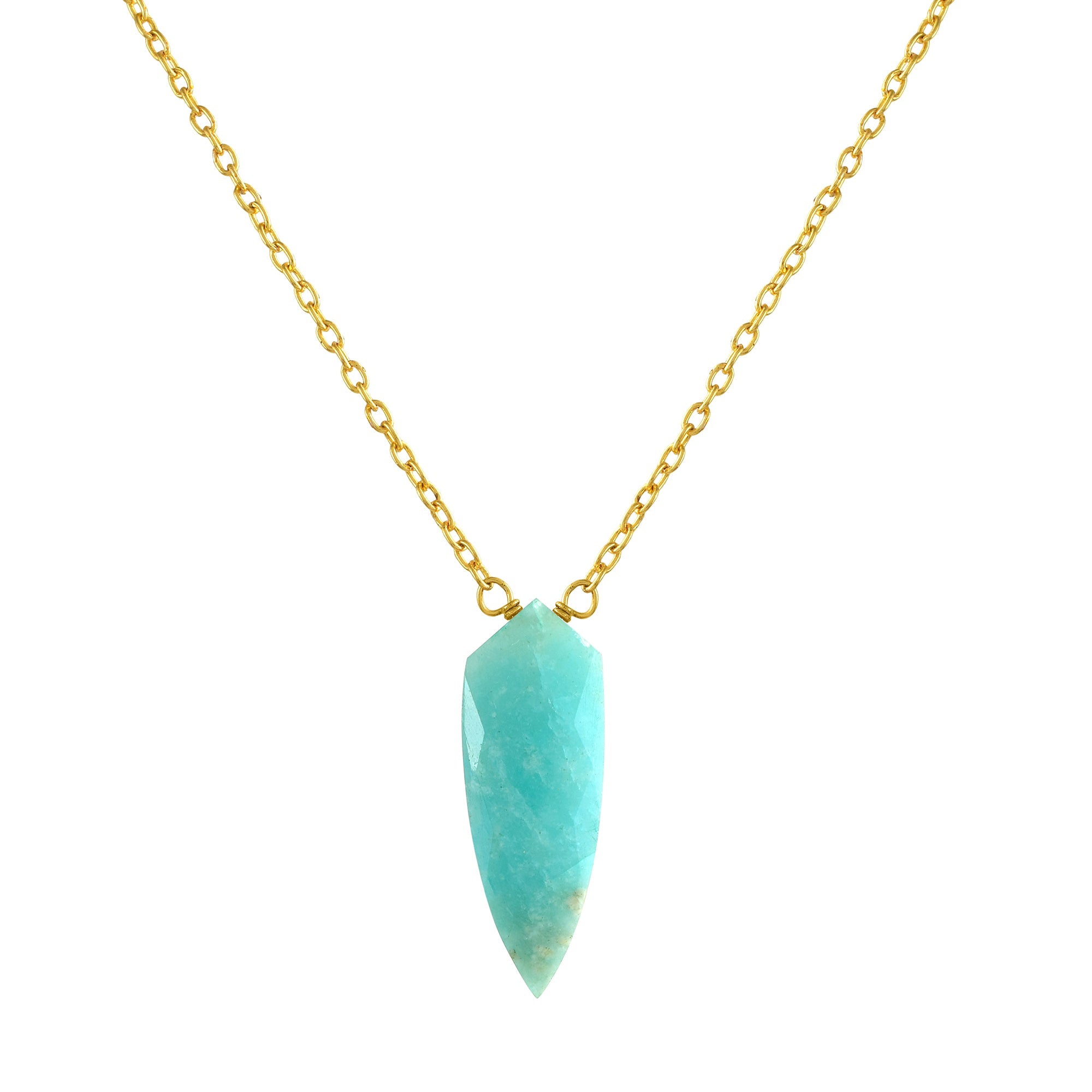 Natural Sea Green Amazonite Beaded Fine Gemstone Necklace 