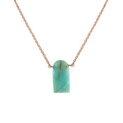 Natural Sea Green Amazonite Beaded Fine Gemstone Necklace 