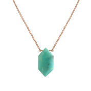 Natural Sea Green Amazonite Beaded Fine Gemstone Necklace 