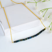 Natural Black Ethiopian opal Beaded Fine Gemstone Necklace 