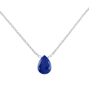 Natural Blue Lapis Lazuli Beaded Fine Gemstone Necklace 