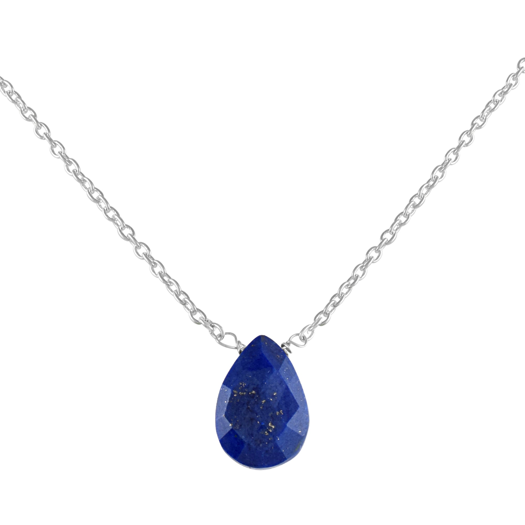 Natural Blue Lapis Lazuli Beaded Fine Gemstone Necklace 