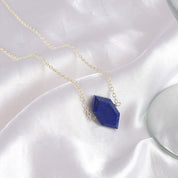 Natural Blue Lapis Lazuli Beaded Fine Gemstone Necklace 