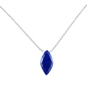 Natural Blue Lapis Lazuli Beaded Fine Gemstone Necklace 