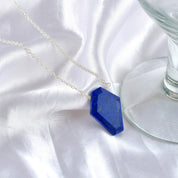 Natural White Lapis Lazuli Beaded Fine Gemstone Necklace 