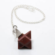 Natural Blood Stone Merkaba Shape Pendant | 925 Sterling Silver Fine Jewelry | Customize Jewelry | Healing Power Root Chakra