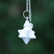 Natural Blood Stone Merkaba Shape Pendant | 925 Sterling Silver Fine Jewelry | Customize Jewelry | Healing Power Root Chakra