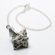 Natural Blood Stone Merkaba Shape Pendant | 925 Sterling Silver Fine Jewelry | Customize Jewelry | Healing Power Root Chakra